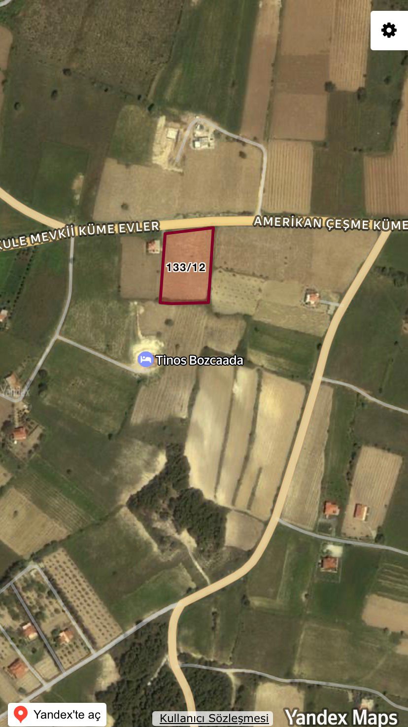 BOZCAADA CUMHURİYET MAHALLESİ’NDE 3.046 m² BAHÇE TAPULU FIRSAT PARSEL